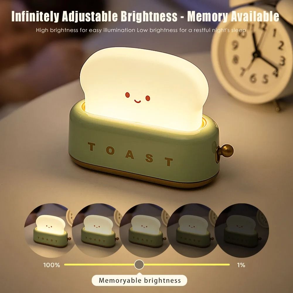BANDIAN Bread Toast Cartoon LED Night Light 2