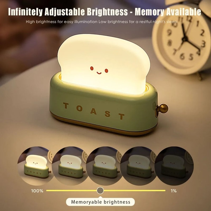 BANDIAN Bread Toast Cartoon LED Night Light 2