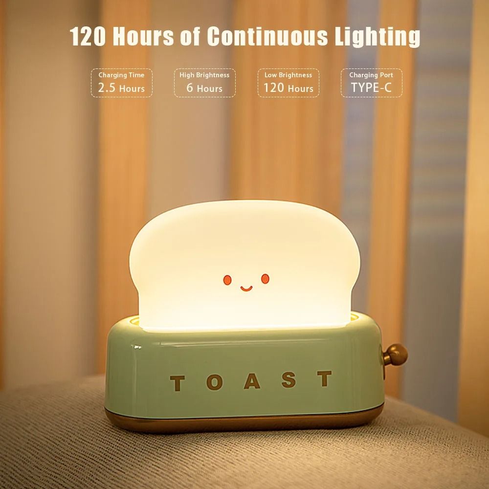 BANDIAN Bread Toast Cartoon LED Night Light 3