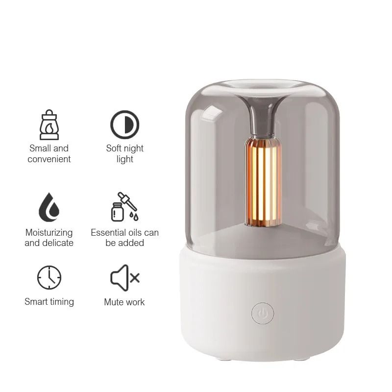 Candle Lamp Aroma Diffuser Air Humidifier 5