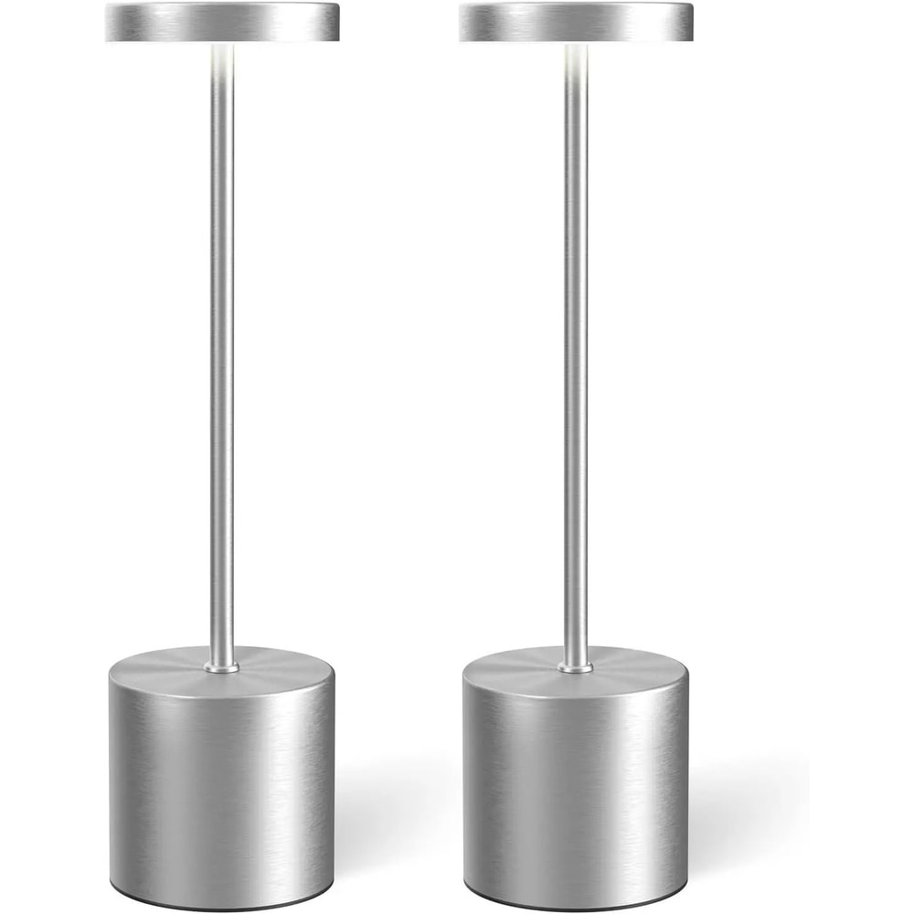 Rechargeable Simple Touch Sensor LED Table Lamp 2Piece Set 9