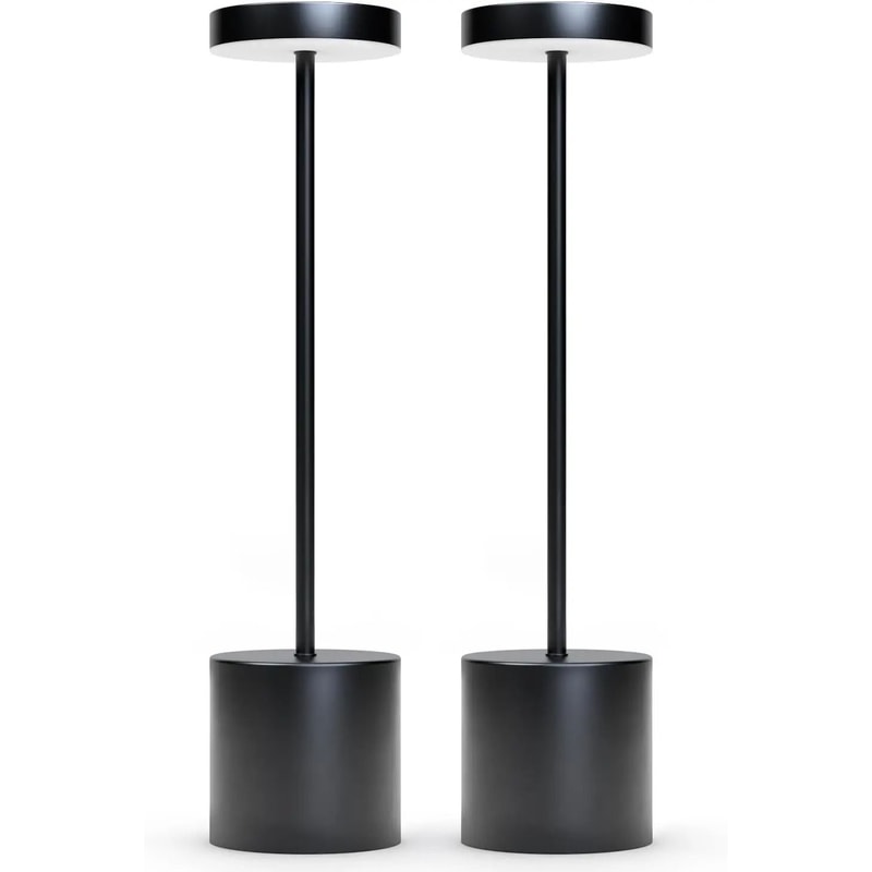 Rechargeable Simple Touch Sensor LED Table Lamp 2Piece Set 6