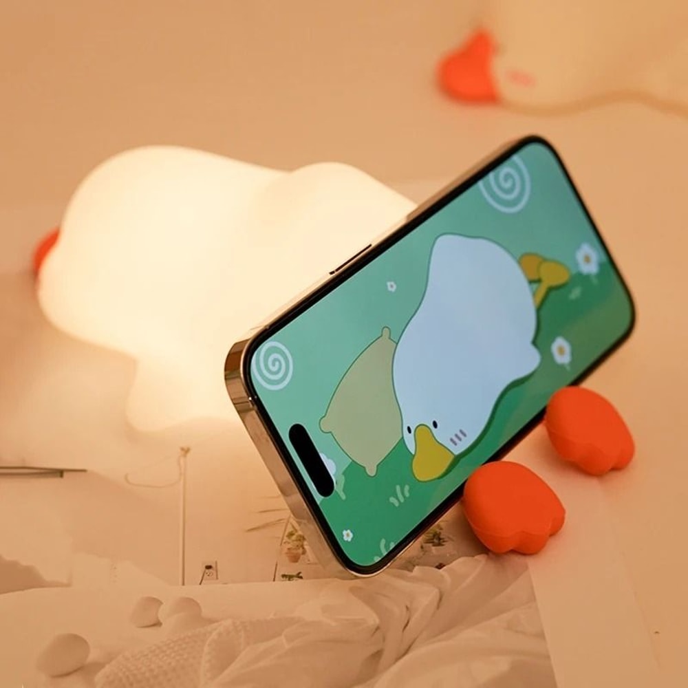 BANDIAN Rechargeable LED Cute Duck Night Light 4