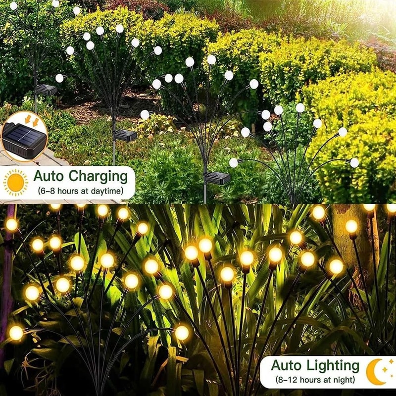 SolarPowered Garden Firefly Lights 2
