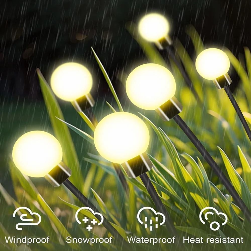 SolarPowered Garden Firefly Lights 3