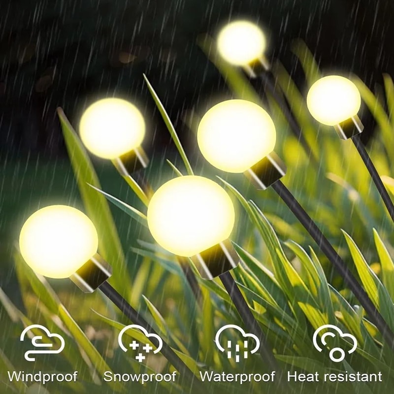 SolarPowered Garden Firefly Lights 3