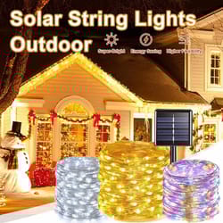 solar outdoor copper wire fairy lights