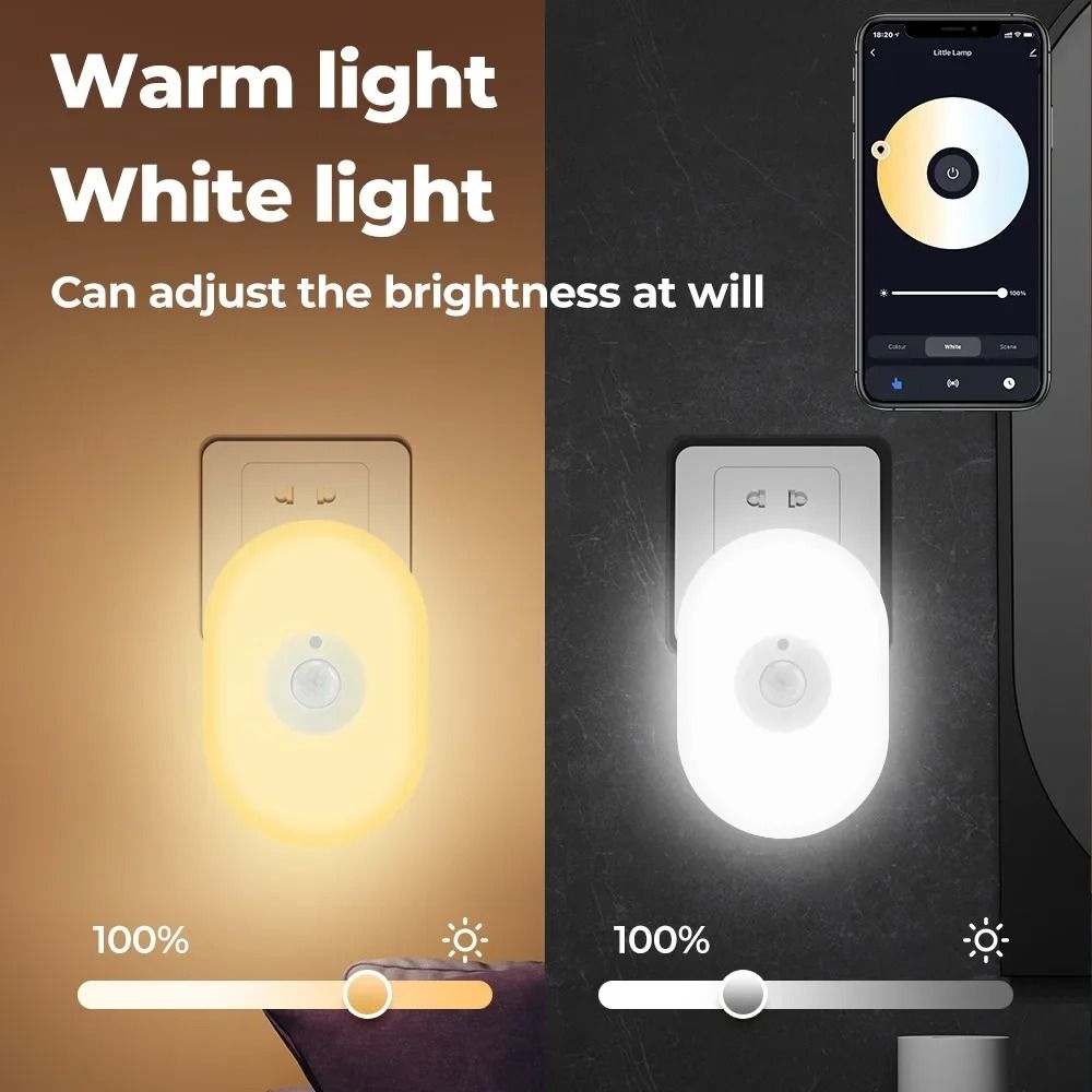 WiFi Tuya Smart LED Night Light With PIR Motion Sensor 0