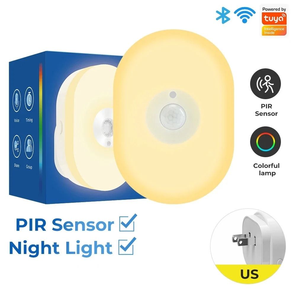 WiFi Tuya Smart LED Night Light With PIR Motion Sensor 6