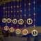 LED Round Curtain String Lights With Remote Control 1