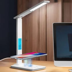 led desk lamp with wireless charger and usb port