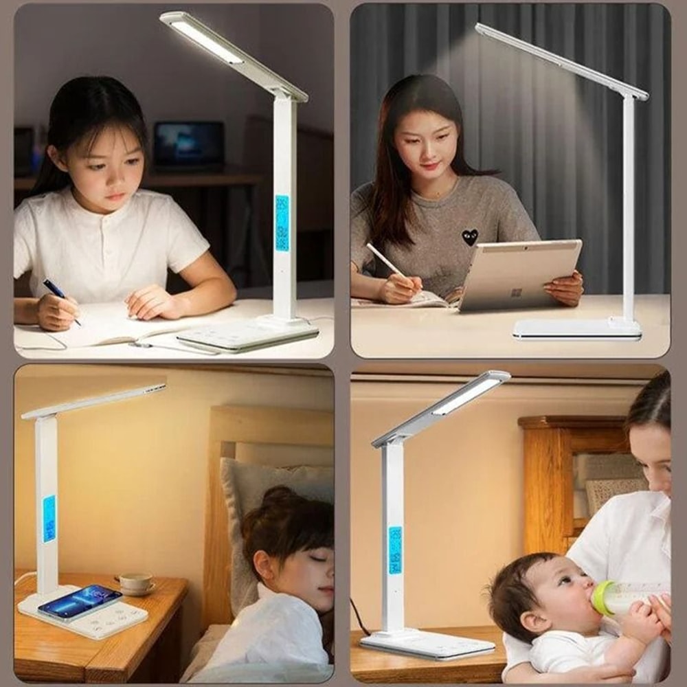LED Desk Lamp With Wireless Charger And USB Port 4