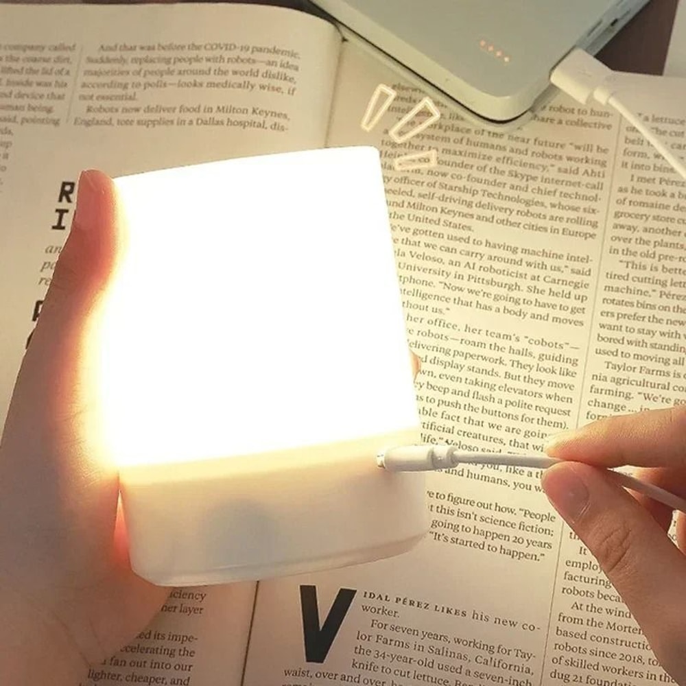 Dimmable Touch Rechargeable Bedside Lamp 3