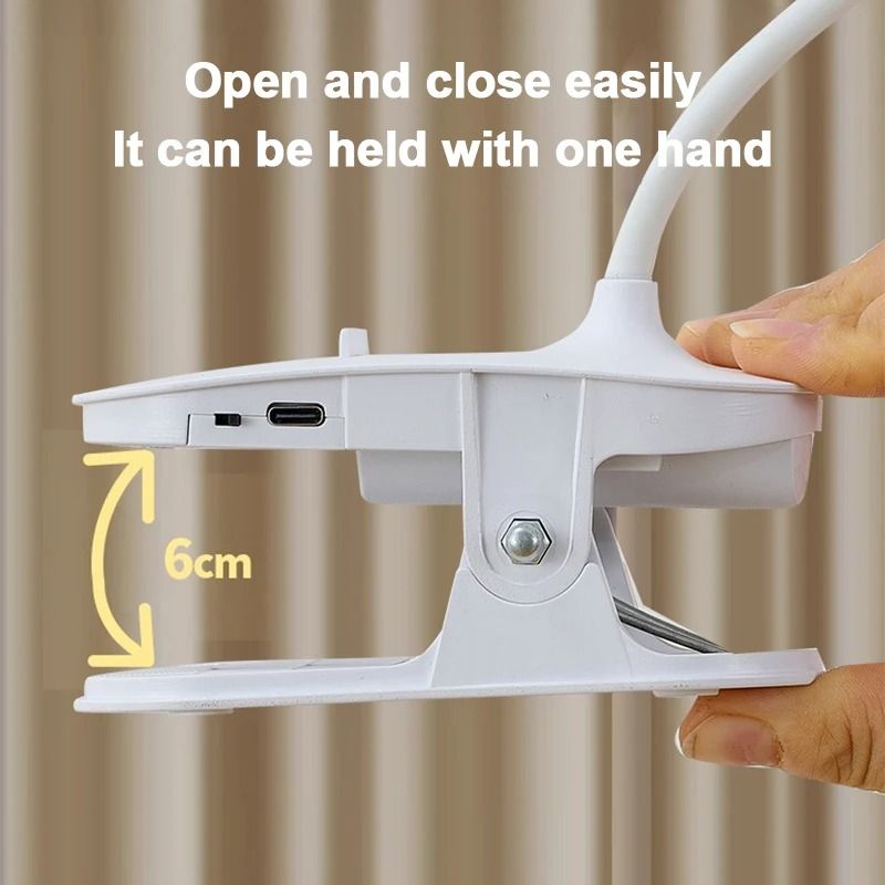 Rechargeable LED Eye Protection Clip Desktop Lamp 2