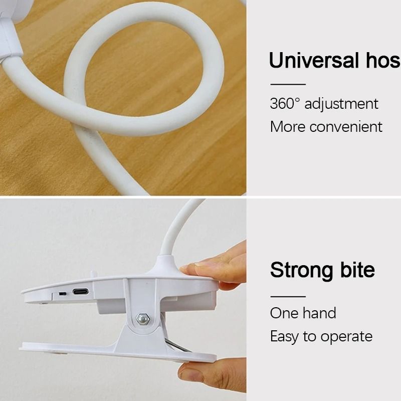 Rechargeable LED Eye Protection Clip Desktop Lamp 3