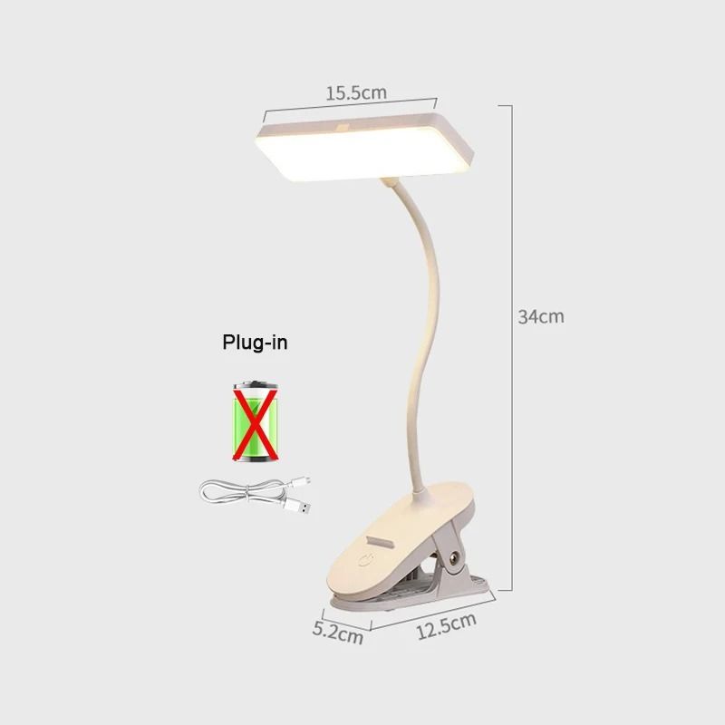 Rechargeable LED Eye Protection Clip Desktop Lamp 6