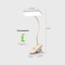 Rechargeable LED Eye Protection Clip Desktop Lamp 7
