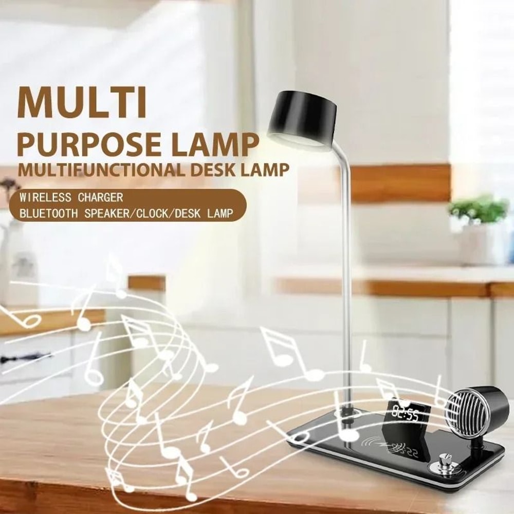 Multifunction Bluetooth Wireless Charging Table Lamp 2