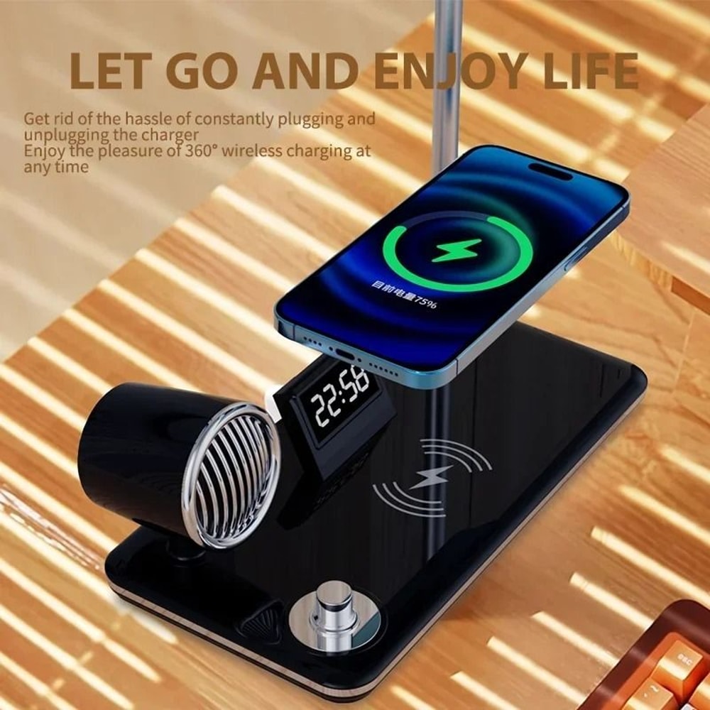 Multifunction Bluetooth Wireless Charging Table Lamp 3