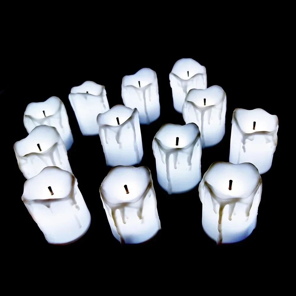Realistic Flameless LED Candle Night Light 8