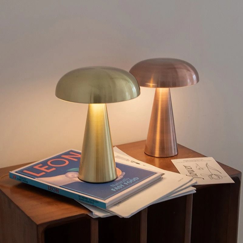 Rechargeable Metal Mushroom Mood Lamp 2