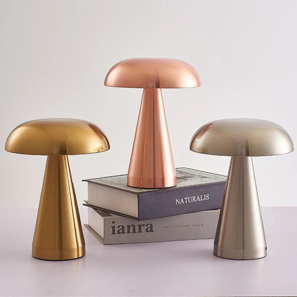 Rechargeable Metal Mushroom Mood Lamp 3