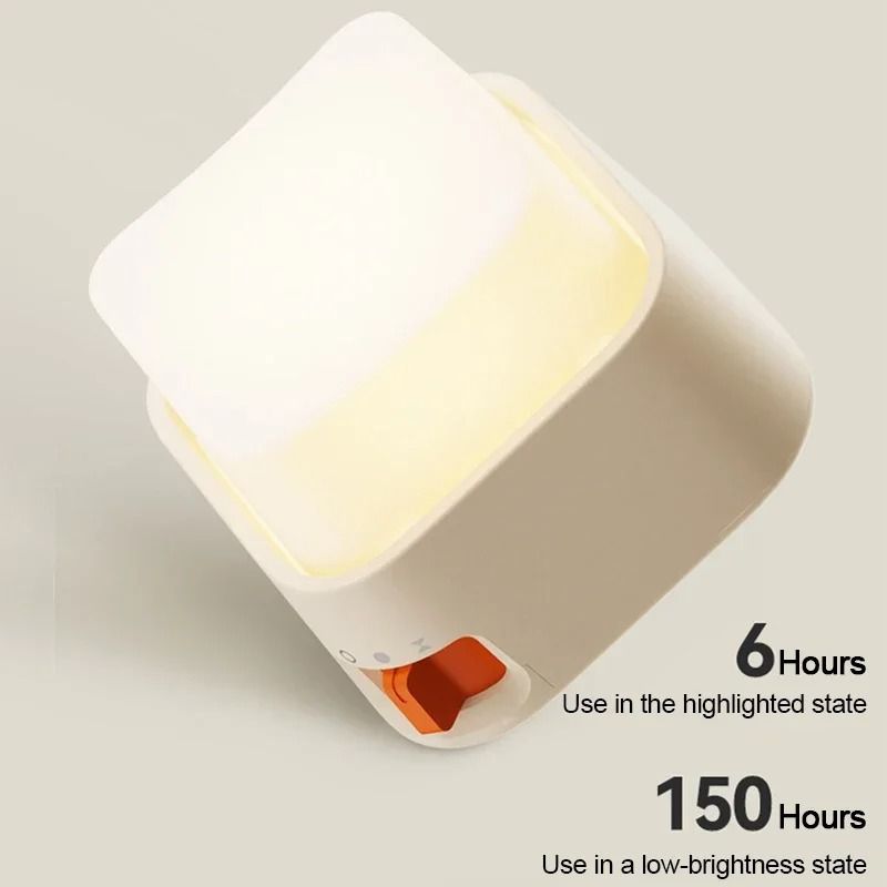Rechargeable LED Bedside Square Night Light 3