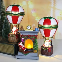 christmas glowing resin fireplace ornaments