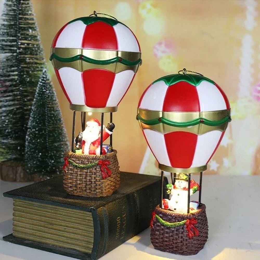 Christmas Glowing Resin Fireplace Ornaments 1