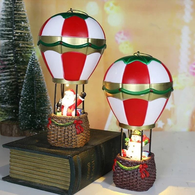 Christmas Glowing Resin Fireplace Ornaments 1