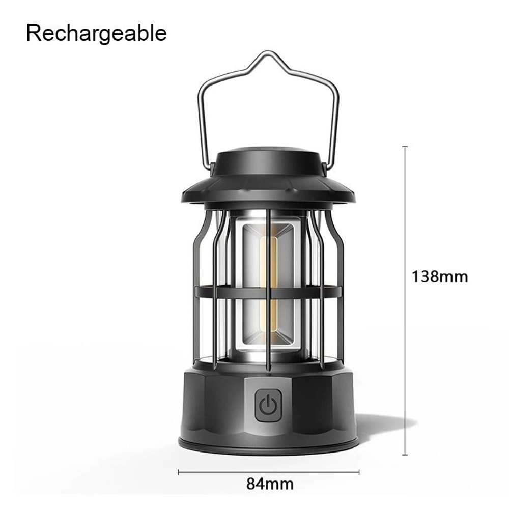 Portable Retro LED Camping Lantern 10