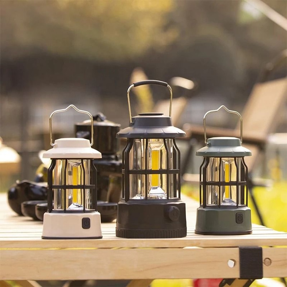 Portable Retro LED Camping Lantern 4