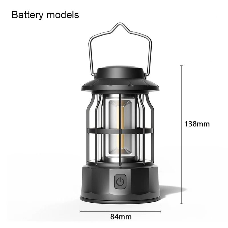 Portable Retro LED Camping Lantern 8