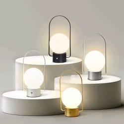 nordic atmosphere portable led table lamp