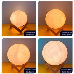 hand-drawn diy moon night light