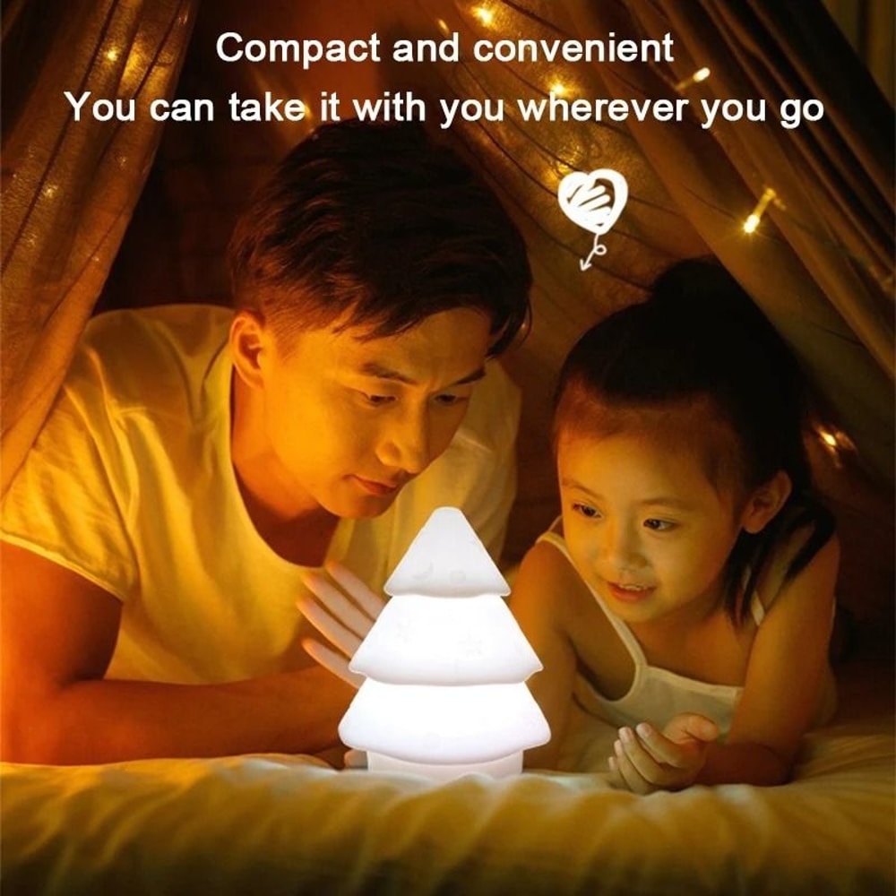 Christmas Tree Silicone Atmosphere Night Light 3