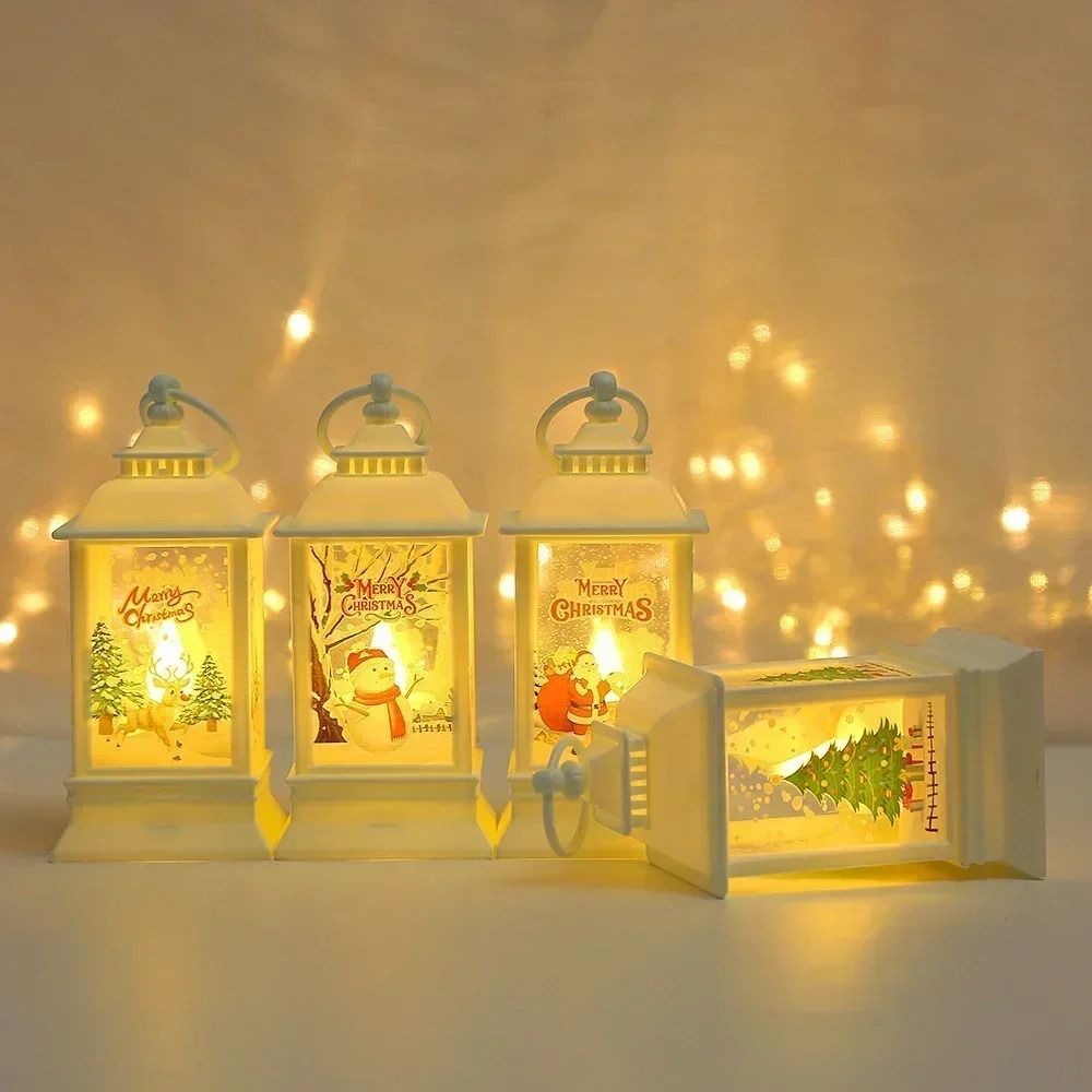 Portable Retro LED Christmas Hanging Lantern 5
