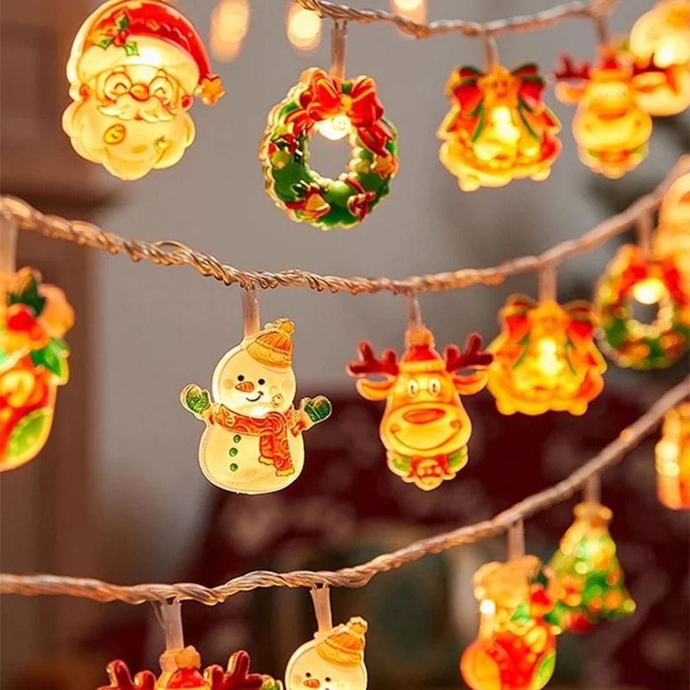 Acrylic LED Festive Curtain String Lights 4