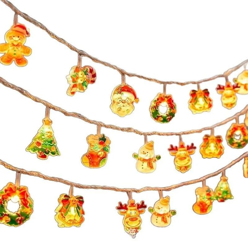 Acrylic LED Festive Curtain String Lights 6