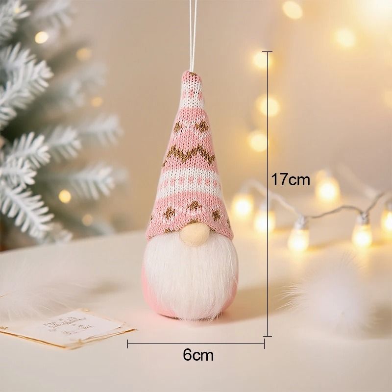 Christmas Faceless Knitted Dwarf Pendant 10