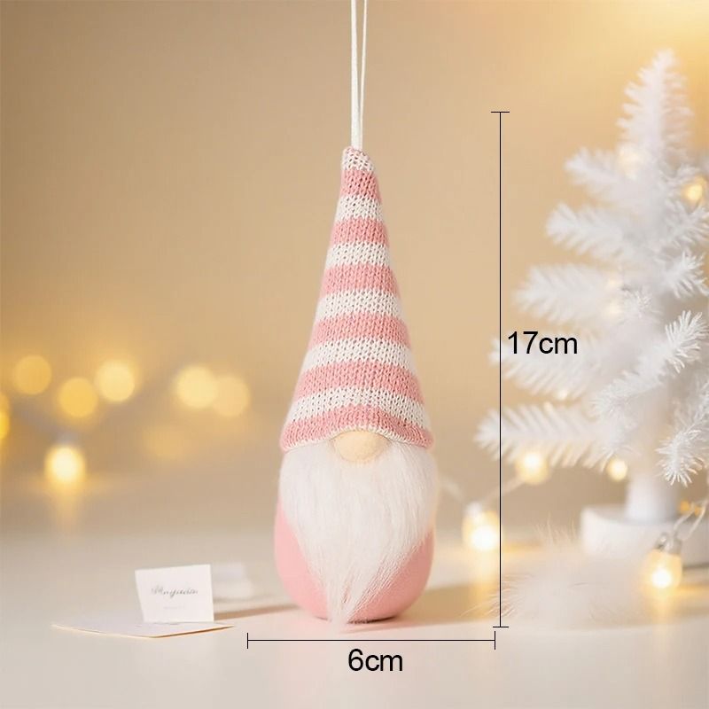 Christmas Faceless Knitted Dwarf Pendant 11