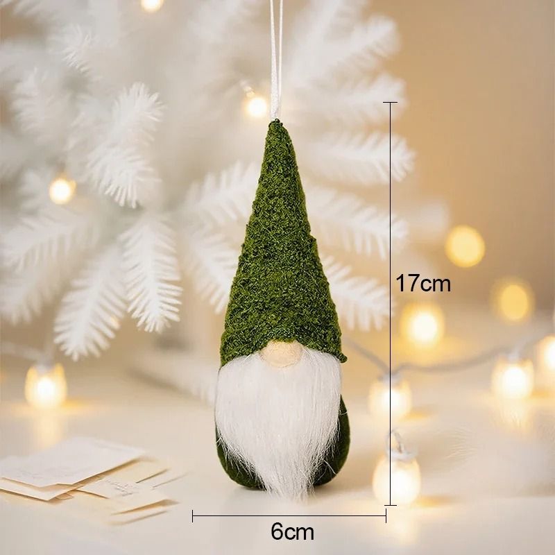 Christmas Faceless Knitted Dwarf Pendant 14