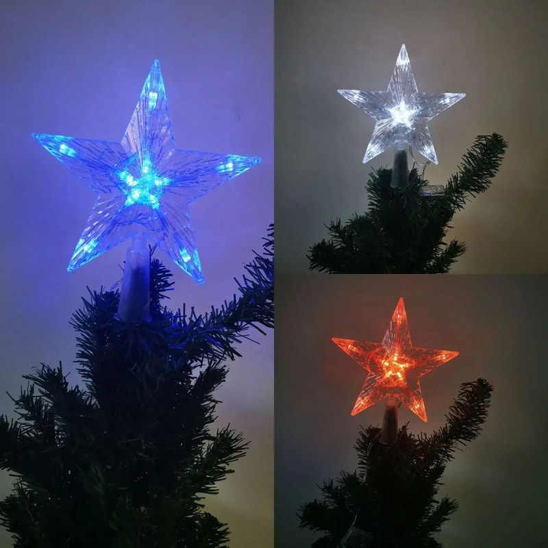 LED Pentagram Luminous Christmas Star 4