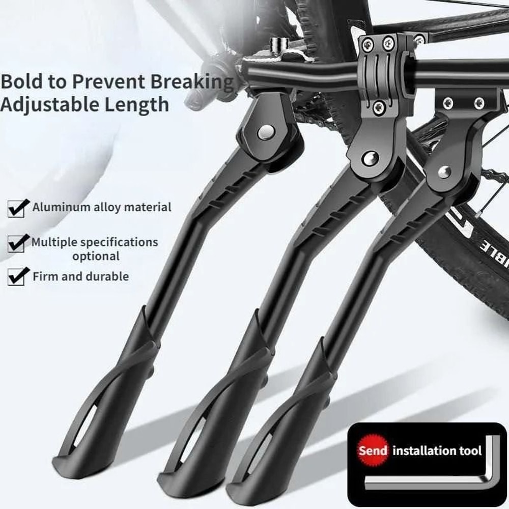 Adjustable Aluminum Alloy Bicycle Kickstand 1