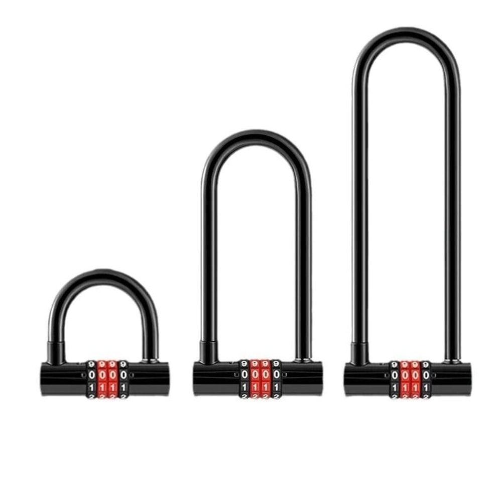 Extended UShaped AntiTheft Combination Lock 0