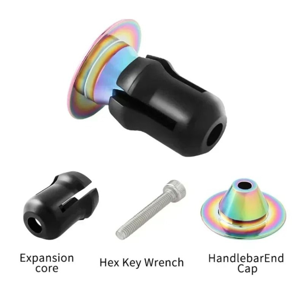 Expanding Aluminum Alloy Bicycle Bar End Plugs 2PCS 2