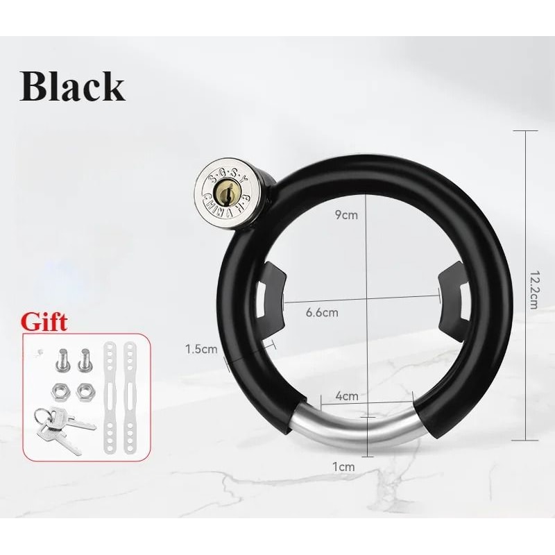 Stainless Steel AntiTheft Bicycle Circular Lock 6