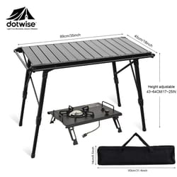 igt tactical spliceable aluminum camping table