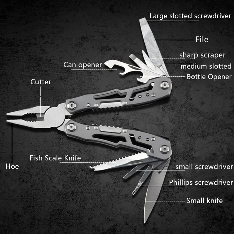 Portable 14In1 Stainless Steel Multifunction Pocket Knife 2