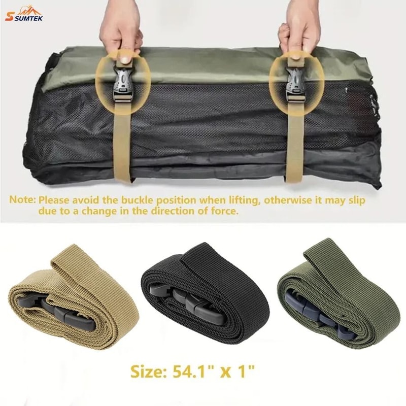 HeavyDuty Outdoor Tactical Luggage Straps 0